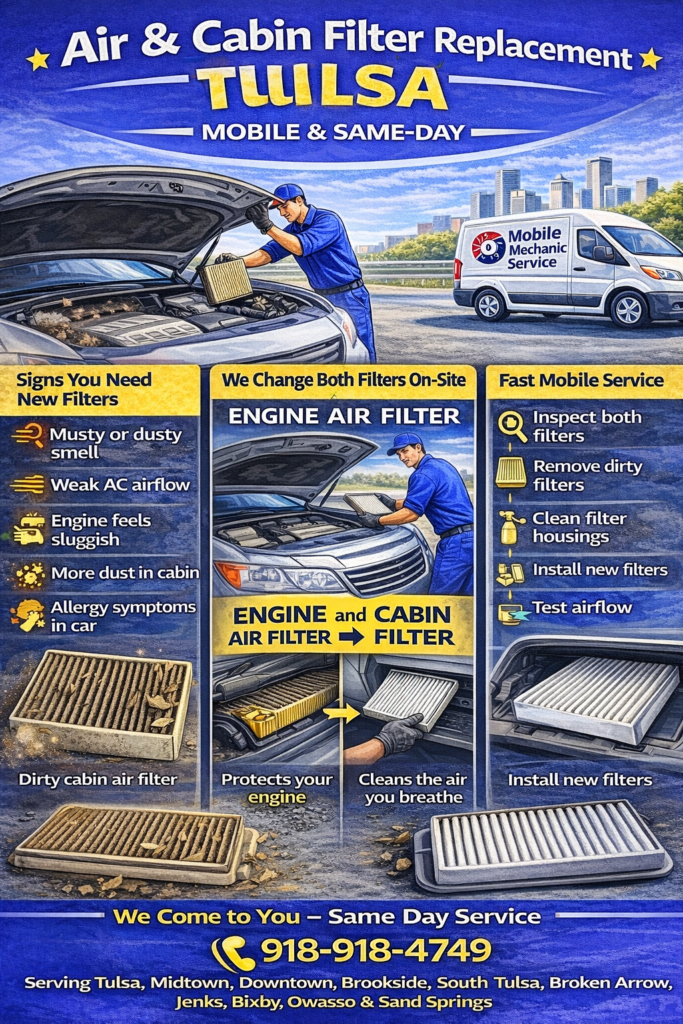 Air & Cabin Filter Replacement in Tulsa