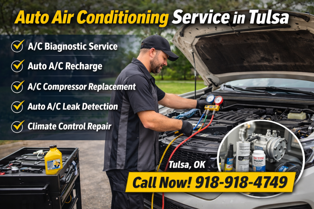 Auto air conditioning service in Tulsa