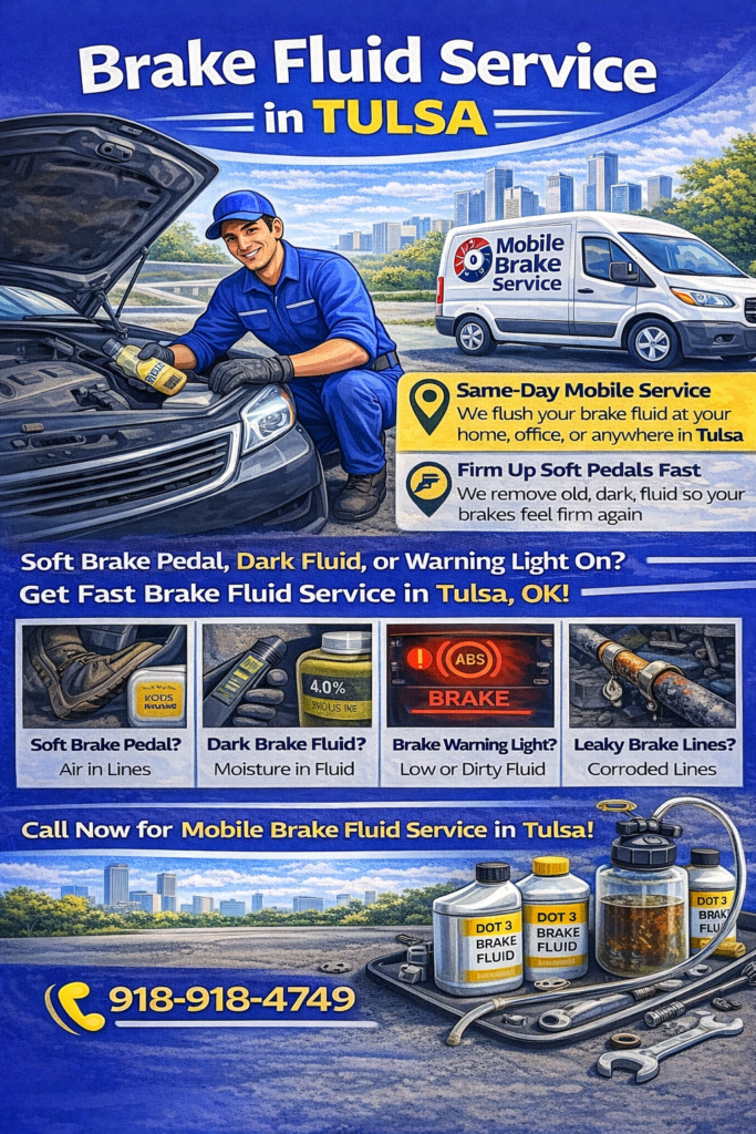 Brake fluid service in Tulsa